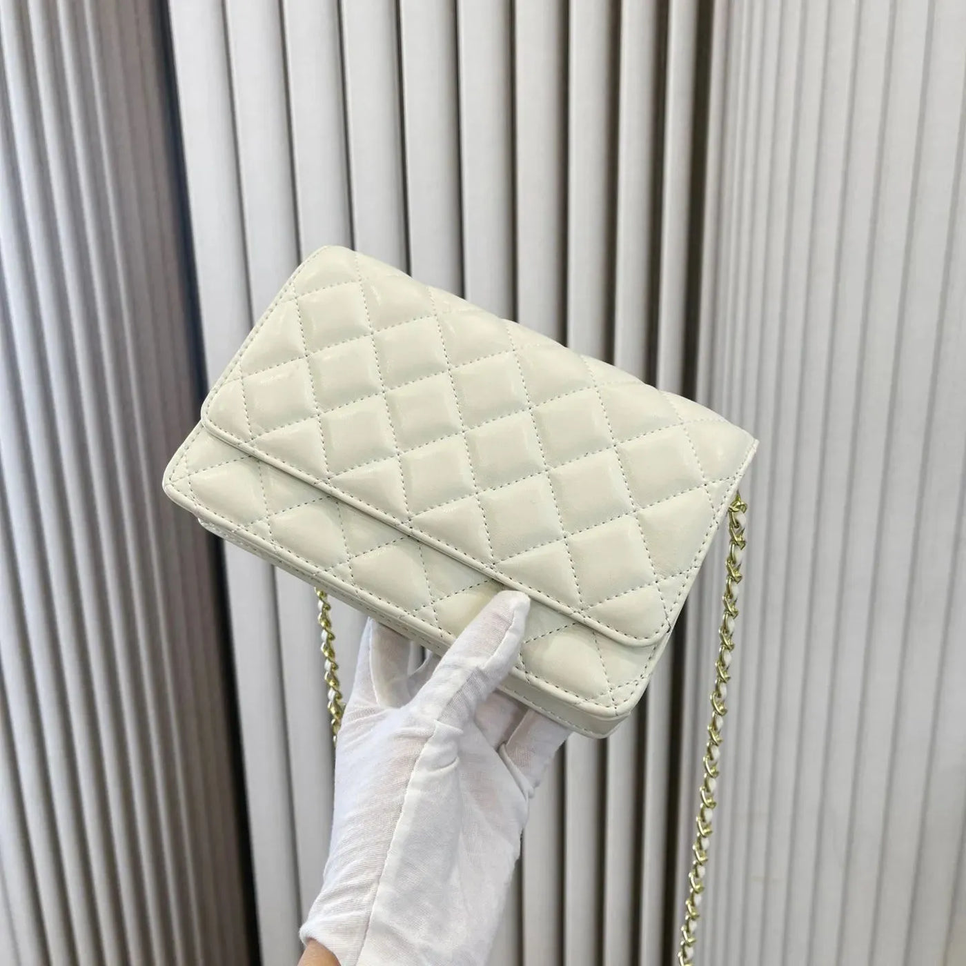 Classic Women’s Lambskin Quilted Wallet Bag — view 7