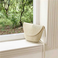 Grass Woven Crossbody Bag image 1
