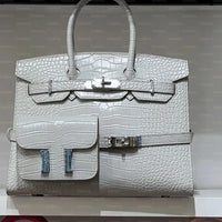Designer-Inspired Birkin Style Tote Bag image 1