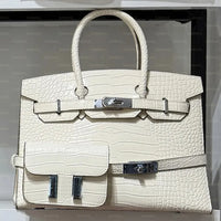 Designer-Inspired Birkin Style Tote Bag image 2