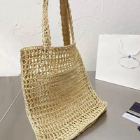 Luxury Designer Handmade Raffia Tote Bag image 6