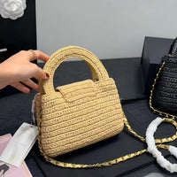 Luxury Woven Handbag image 6