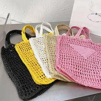 Luxury Designer Handmade Raffia Tote Bag image 7