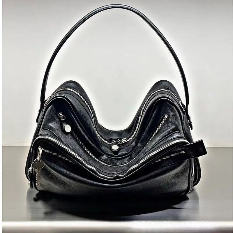 Vintage Leather Designer Women’s Luxury Crossbody Bag — detail 4
