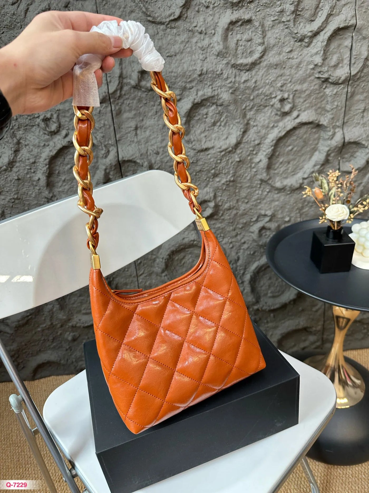 Diamond Lattice Shoulder Bag — view 4