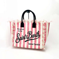Leisure Travel Handbag with Handmade Tassels image 4