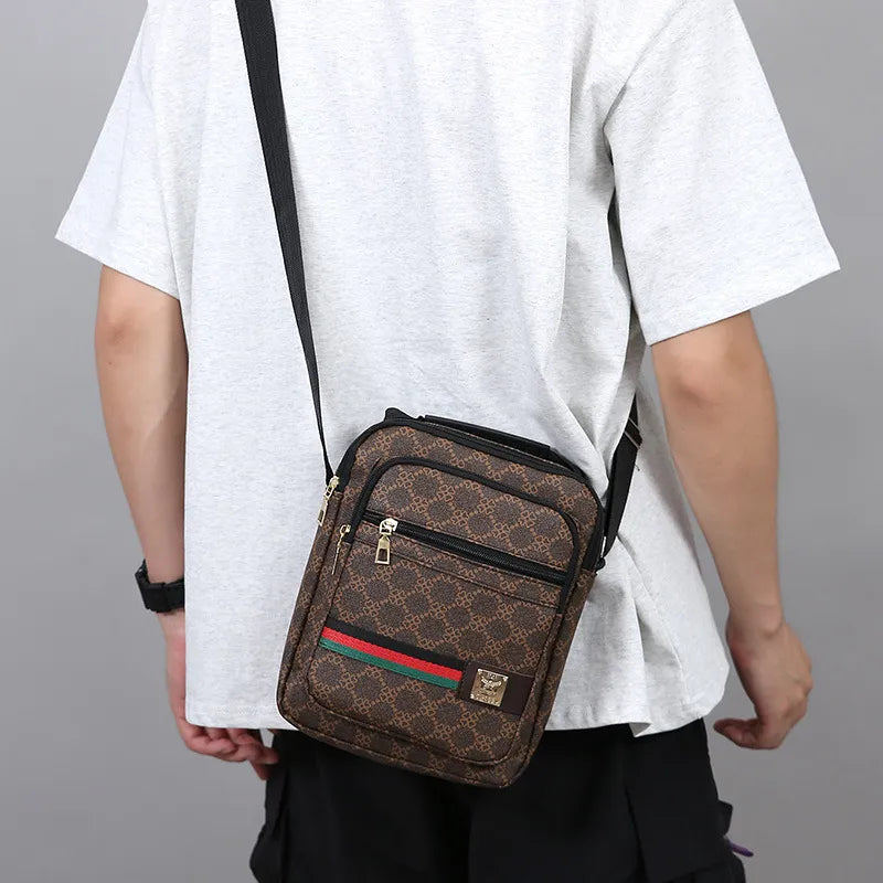 Designer-Inspired Vertical Color Block Crossbody Bag — detail 7