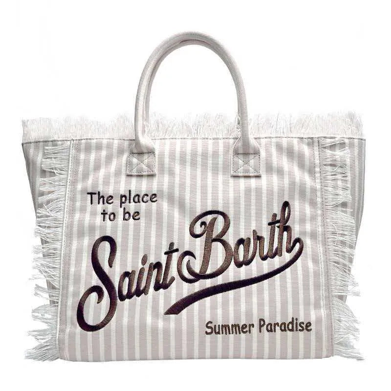 Large Canvas Denim Handbag — view 12