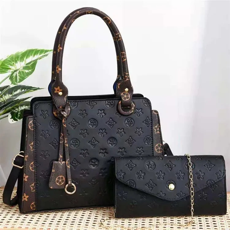 Designer-Inspired Mini White Crossbody Bag Set