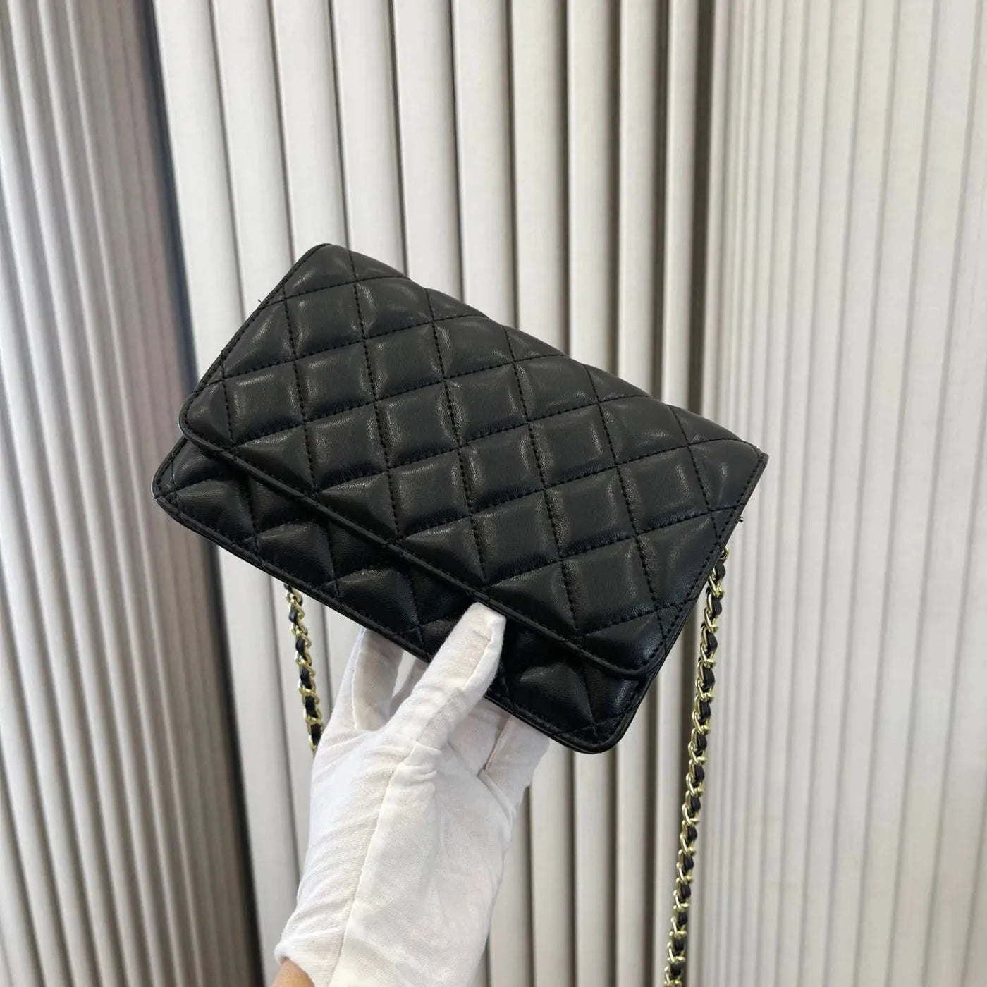 Classic Women’s Lambskin Quilted Wallet Bag — view 2