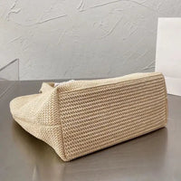 Top Summer Stripe Straw Tote Bag image 4