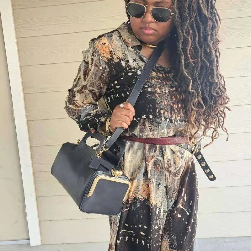 Inspired Box Shoulder Handbag — view 4