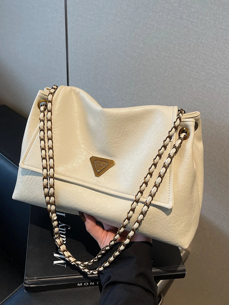 Fashion Chain Flap Crossbody Underarm Handbag — detail 3