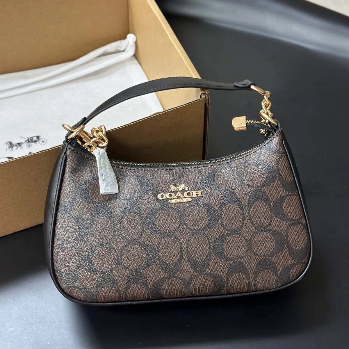 Luxury Tote with Metal Accessories