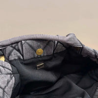 Luxury Bow Quilted Denim Bag image 3