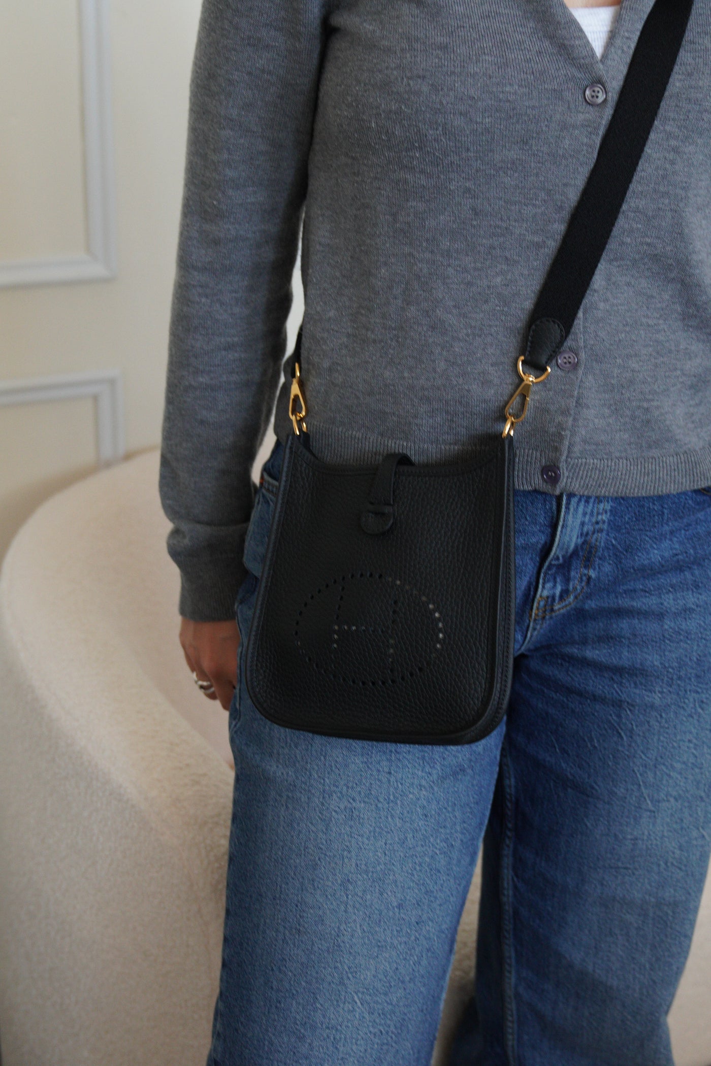 Mini Evelyne Leather Bag — view 10