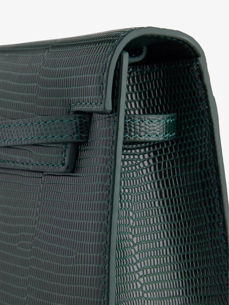 Croc Leather Shoulder Bag — detail 4