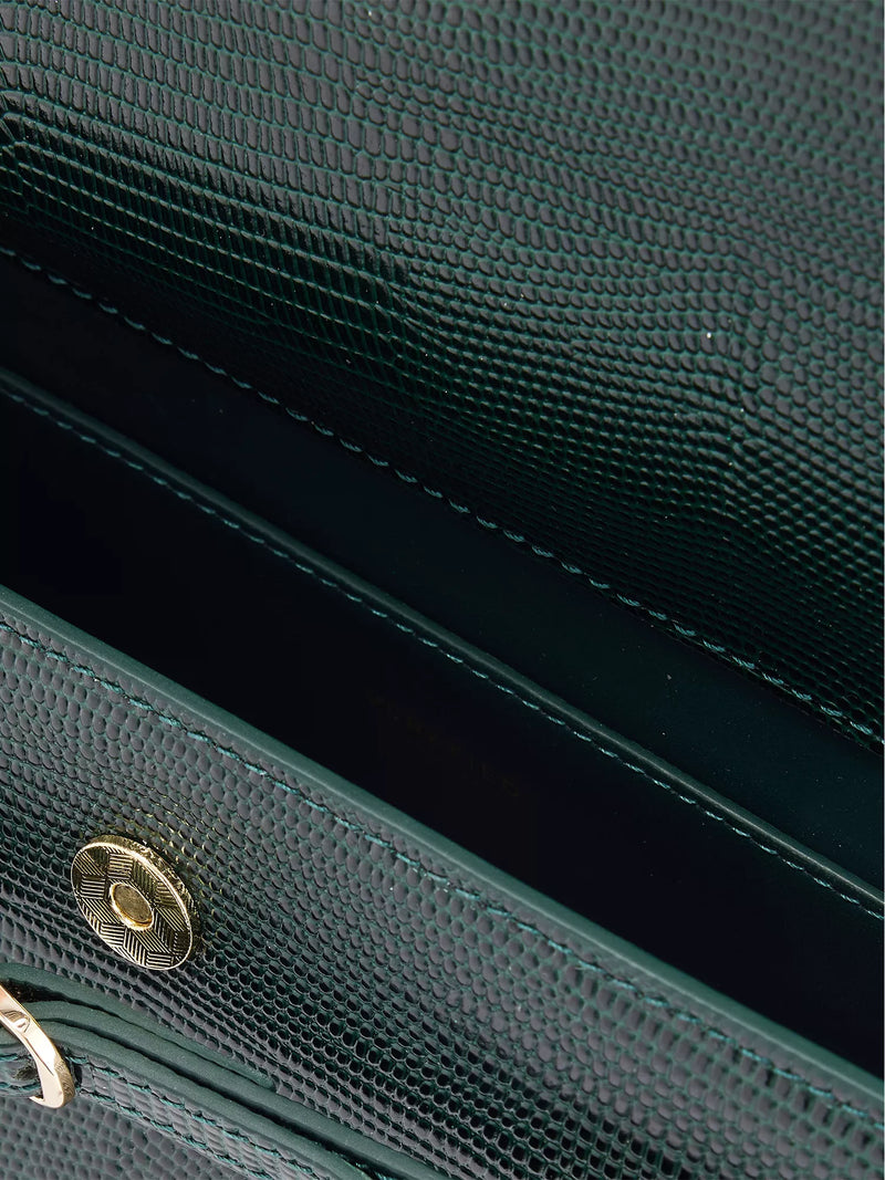Croc Leather Shoulder Bag — detail 2