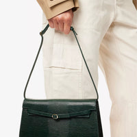 Croc Leather Shoulder Bag image 1