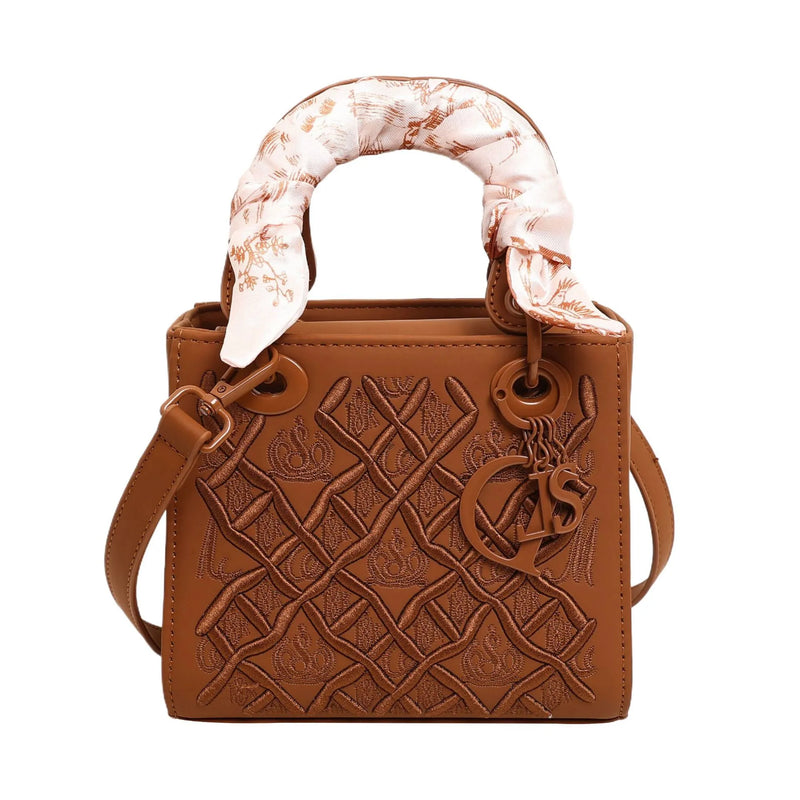 Hot Embroidered Designer Handbag — detail 1