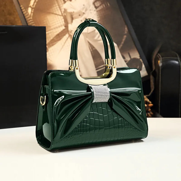 Elegant Bow Diamond Luxury Crossbody Bag