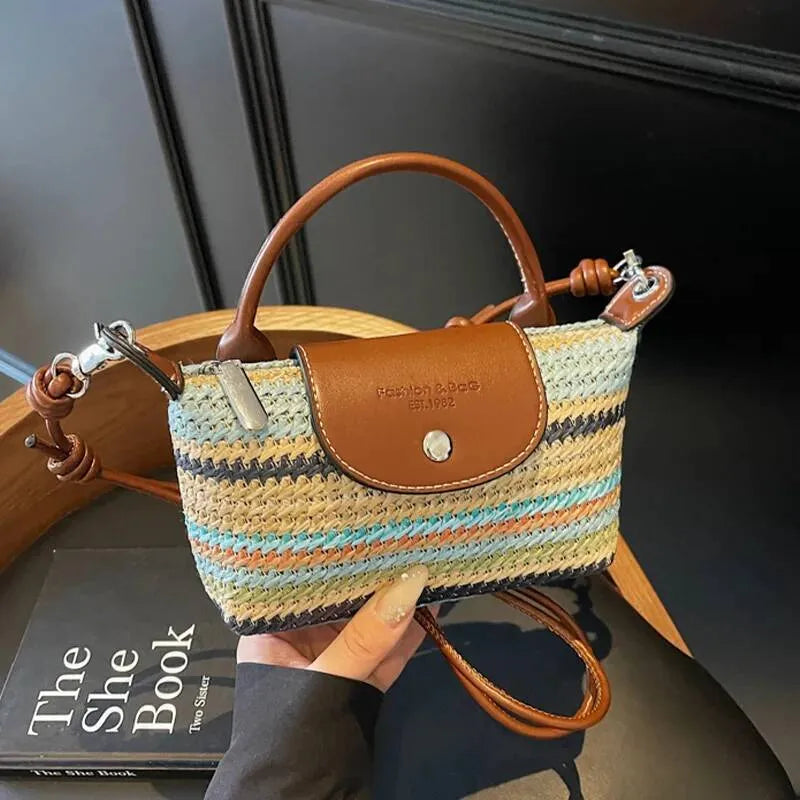 Autumn New Women’s Woven Crossbody Bag — detail 3
