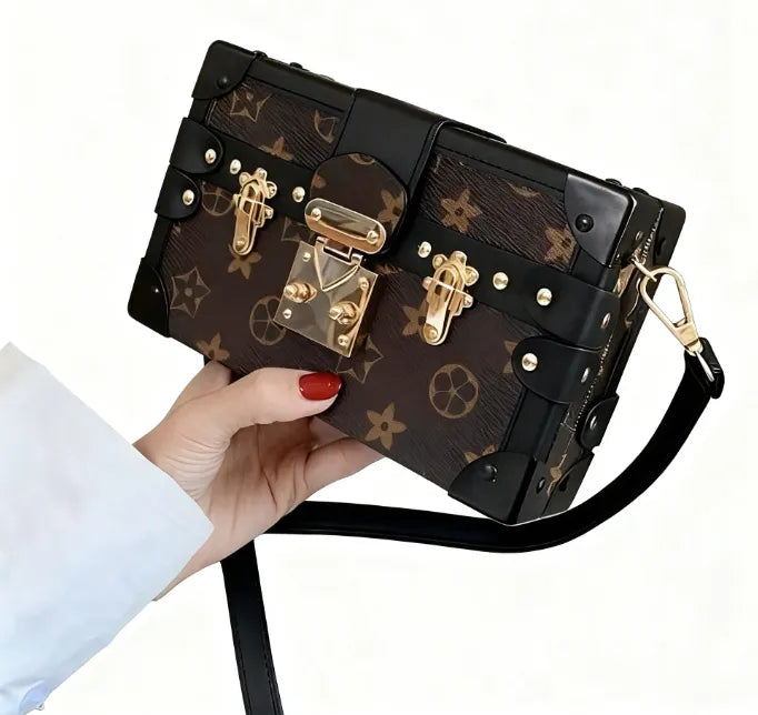 Fashionable Black Shoulder Handbag for Women — detail 3