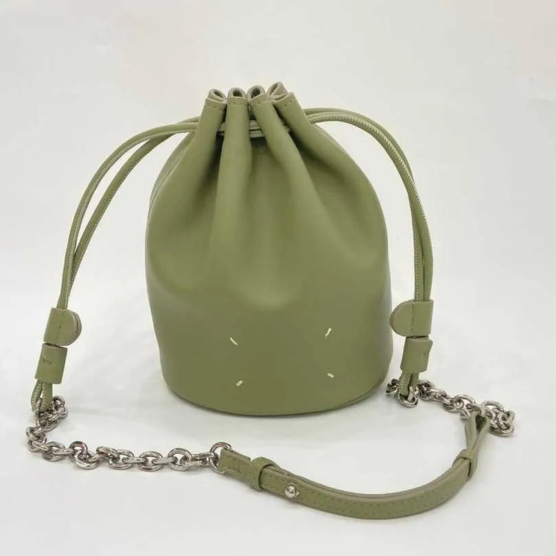 Designer Luxury Drawstring Bucket Bag — view 3