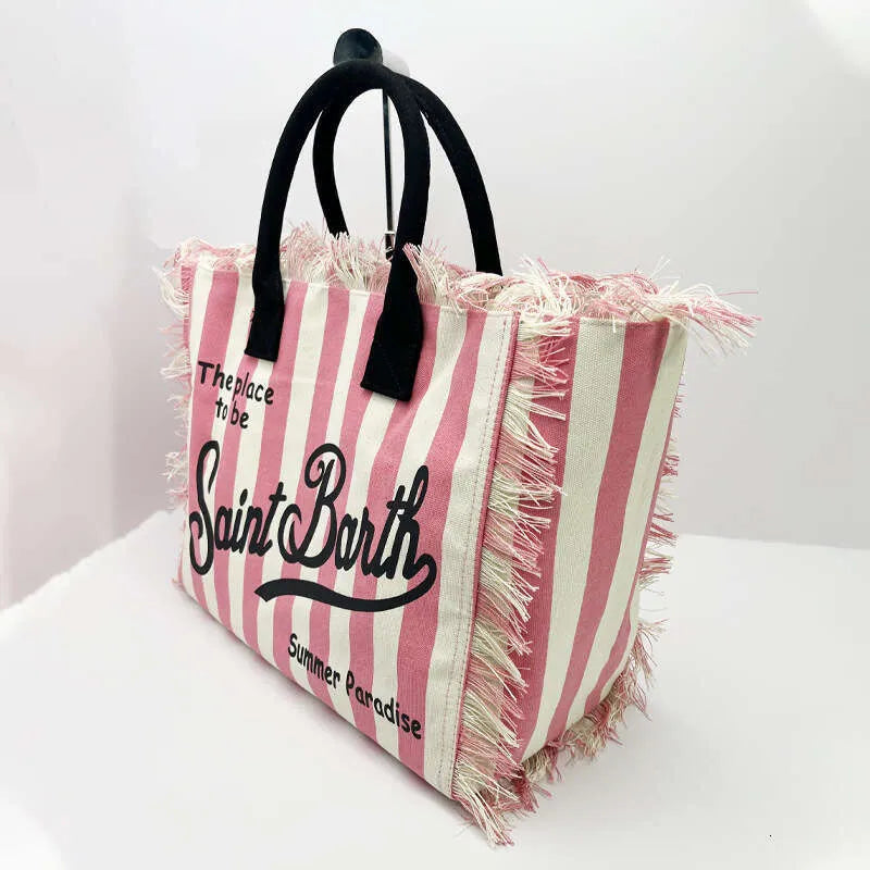 Leisure Travel Handbag with Handmade Tassels — detail 3