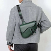 GUIHUISHU Men’s PU Leather Crossbody Shoulder Bag image 5