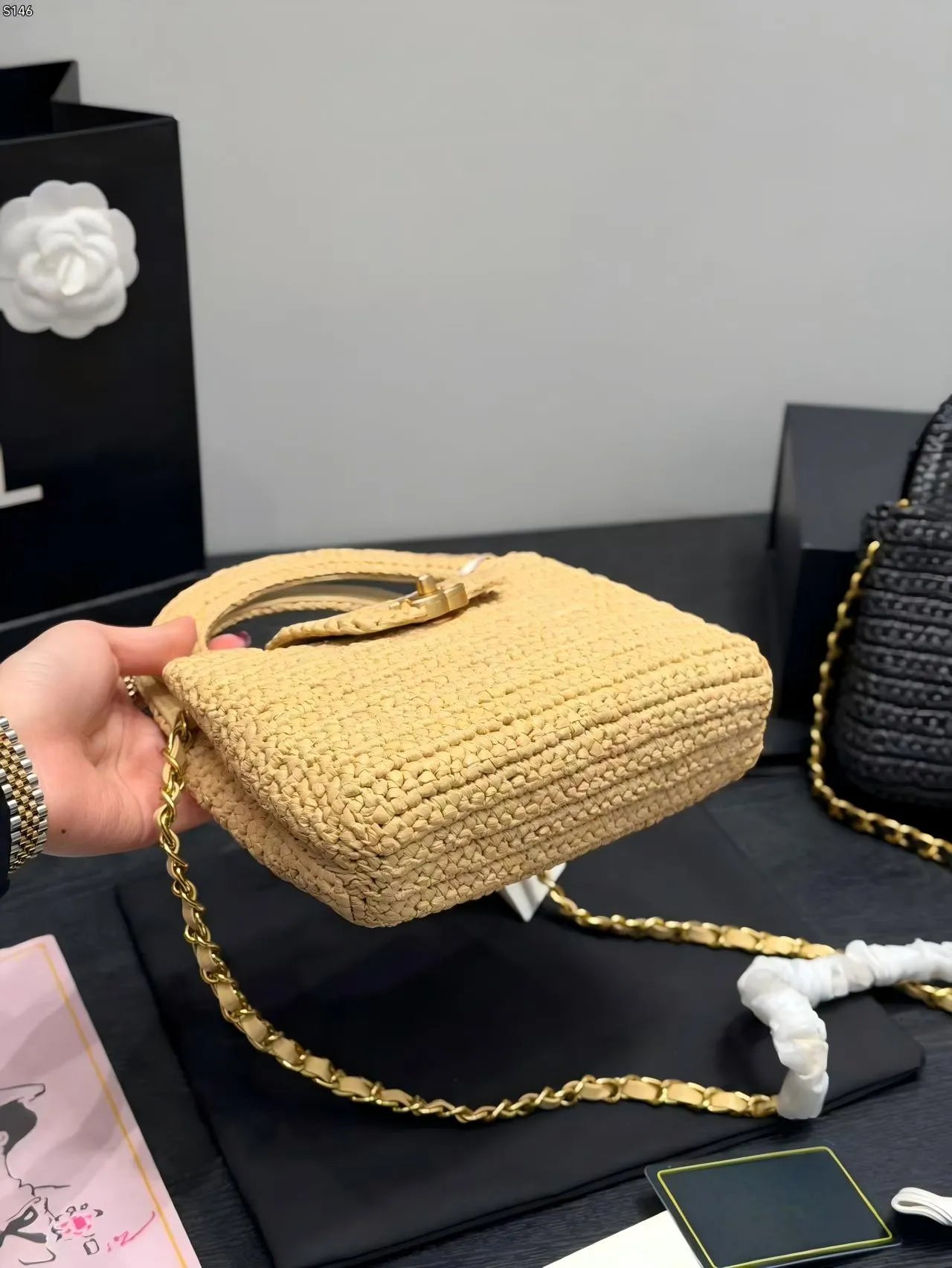 Luxury Woven Handbag — view 3