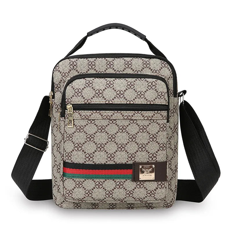 Designer-Inspired Vertical Color Block Crossbody Bag — view 2