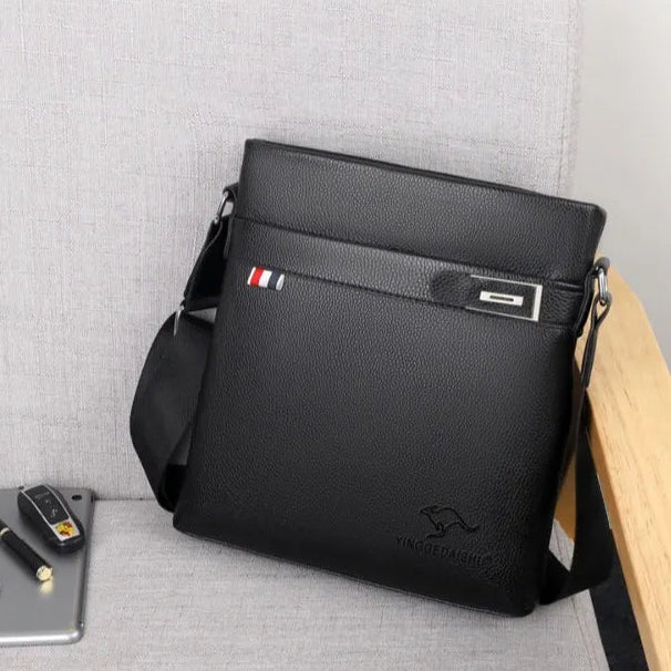Men’s Leather Crossbody Bag — detail 6