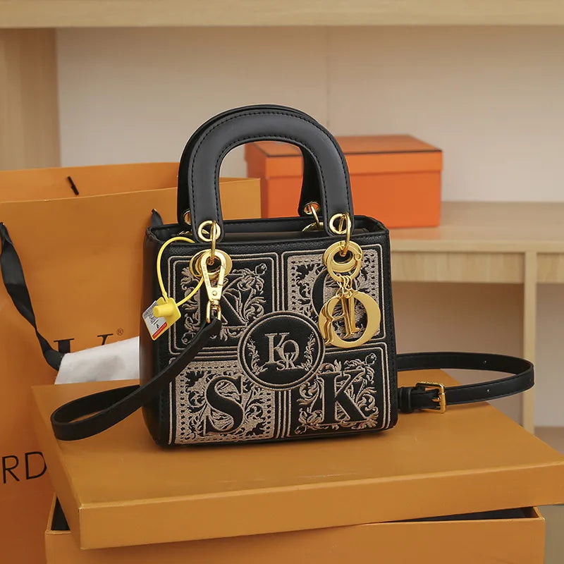 Women’s Embroidered Casual Shoulder Tote — view 5