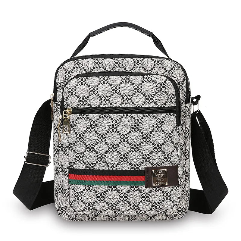 Designer-Inspired Vertical Color Block Crossbody Bag — view 1