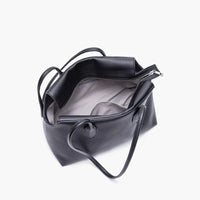Black Top Handle Tote Bag image 2