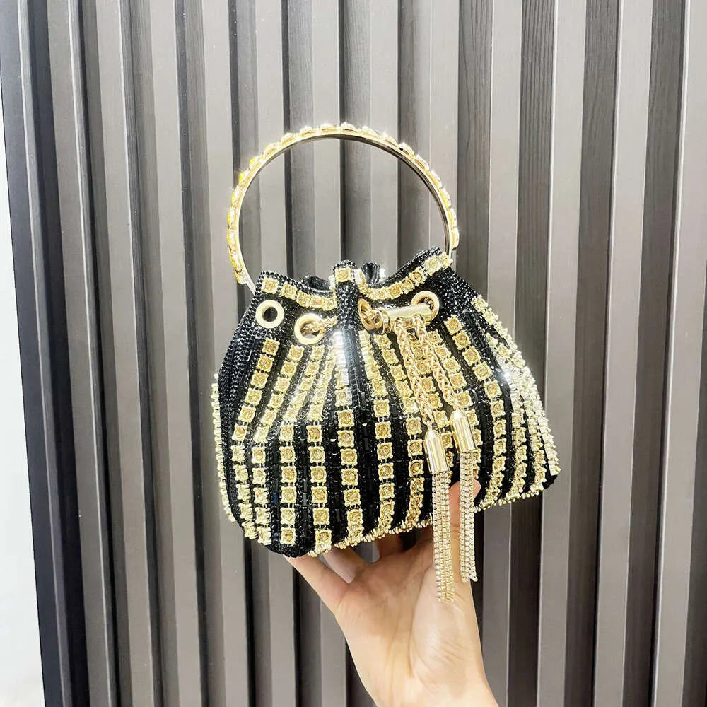 Designer Luxury Rhinestone Evening Tote Bag