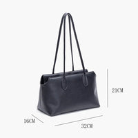 Black Top Handle Tote Bag image 4