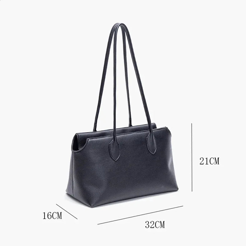 Black Top Handle Tote Bag — detail 4