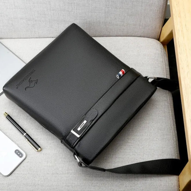 Men’s Leather Crossbody Bag — detail 5