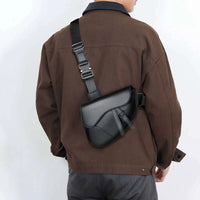 GUIHUISHU Men’s PU Leather Crossbody Shoulder Bag image 6