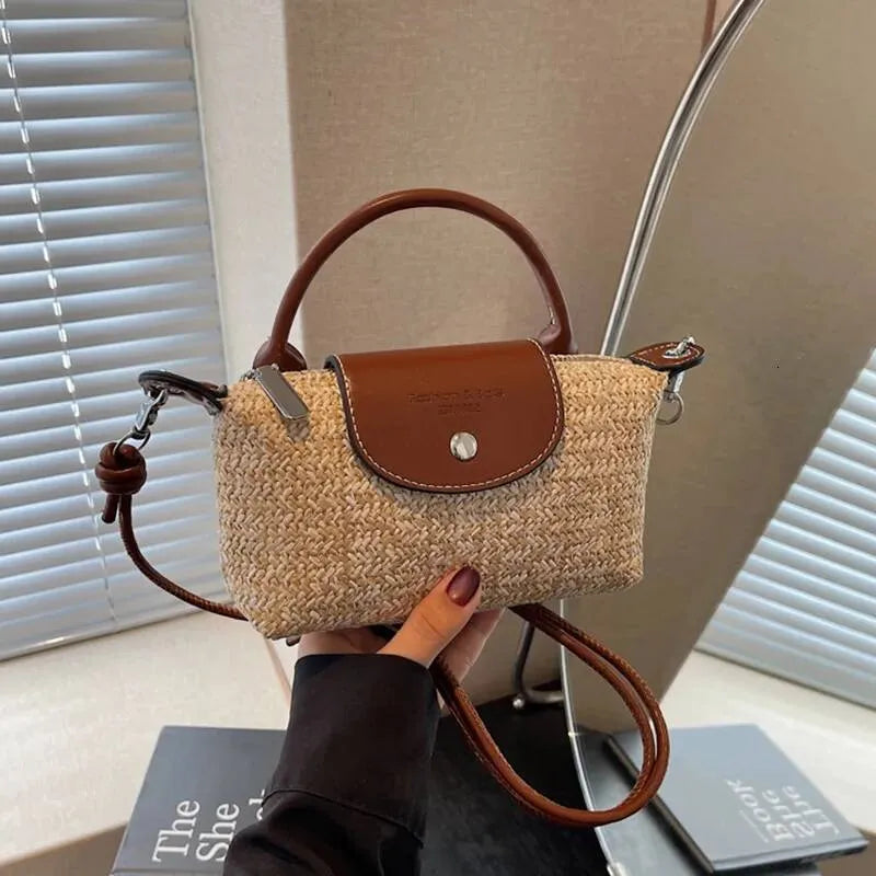 Autumn New Women’s Woven Crossbody Bag — detail 4